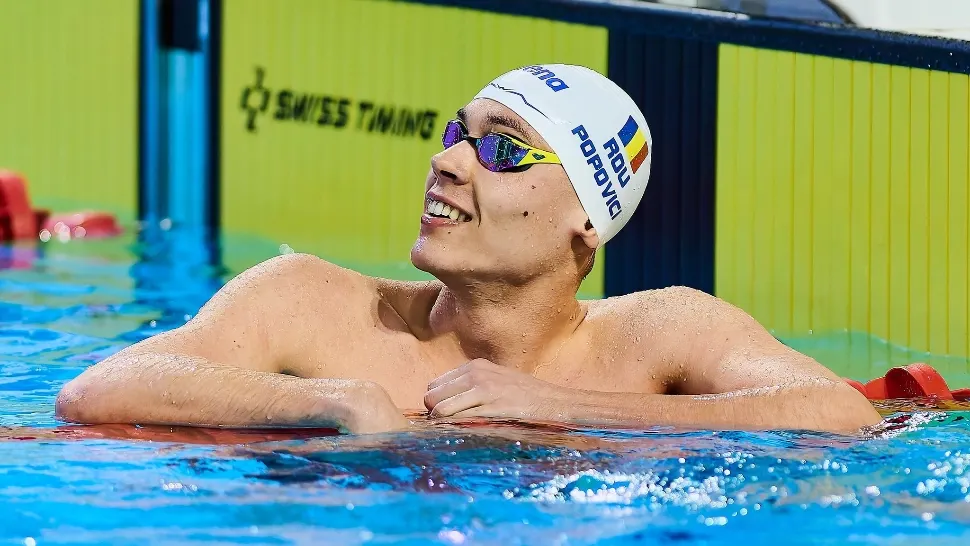 David Popovici, medaliat cu aur şi în proba de 200 m liber de la Roma