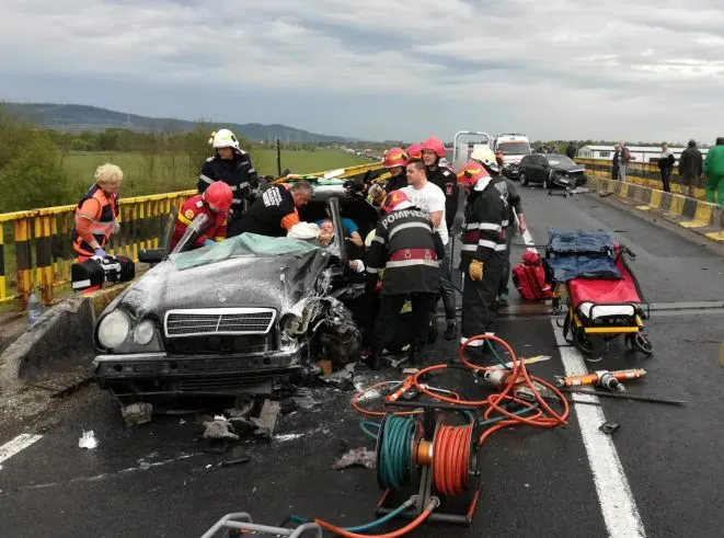 Accident cu cinci victime, pe DN1!
