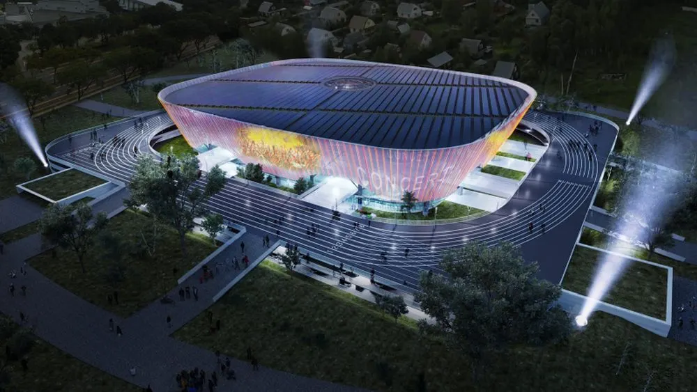 FOTO Proiect futurist pentru Sala Polivalentă din Brașov, respins de Municipalitate