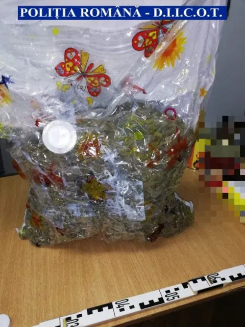FOTO Colet din Spania, cu 3 kilograme de cannabis