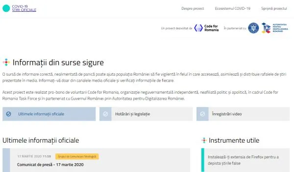 Cea mai mare problemă a Guvernului: combaterea "fake news"! A fost lansat un site cu informații oficiale despre coronavirus!