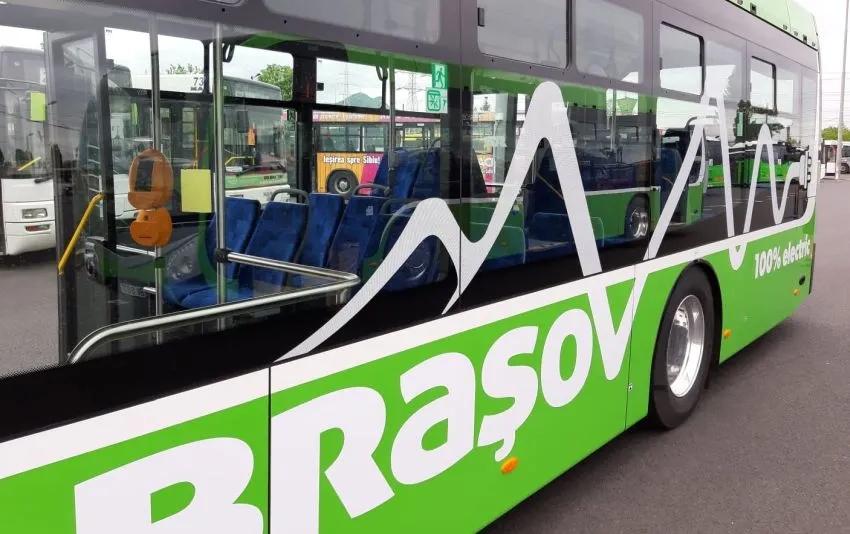 FOTO+VIDEO Noile autobuze și troleibuze electrice ale RATBV au circulat, astăzi, pe străzile din municipiul Brașov