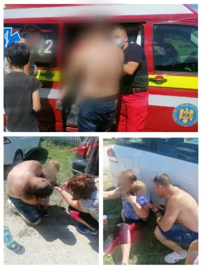 Fetiță de un an și șapte luni, la un pas de moarte din cauza unui covrig! Un jandarm aflat în timpul liber i-a salvat viața!