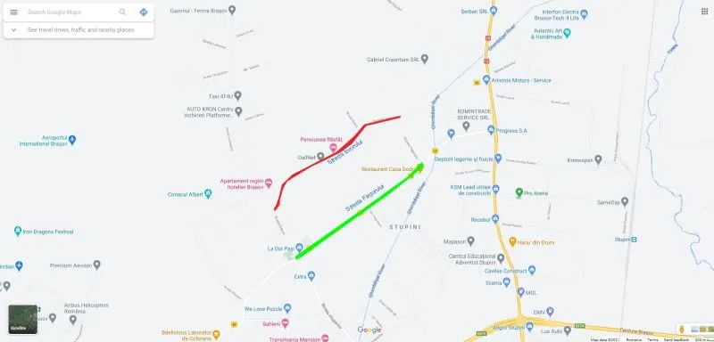 Stradă din Brașov, închisă circulației de luni!
