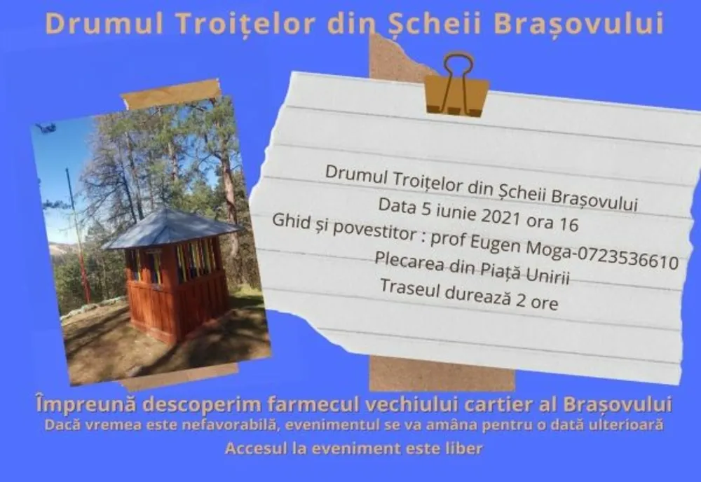 "Drumul Troițelor din Scheii Brașovului", în weekend