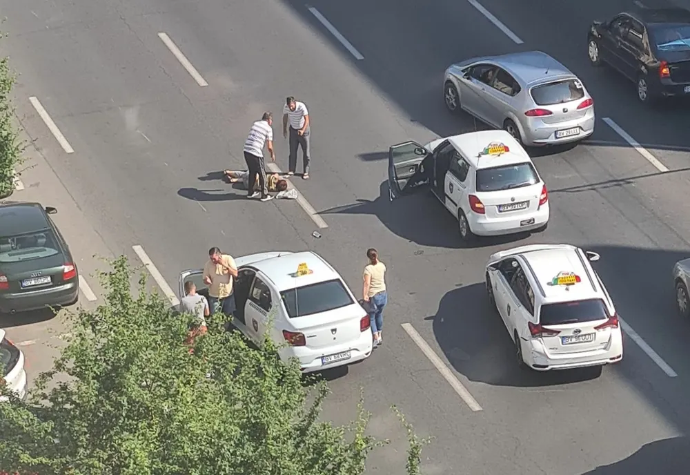 Femeie lovită de mașină, în municipiul Brașov