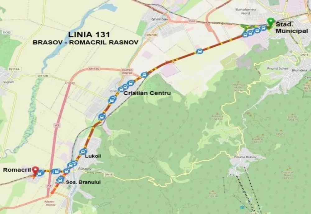O nouă linie de transport în comun în județul Brașov