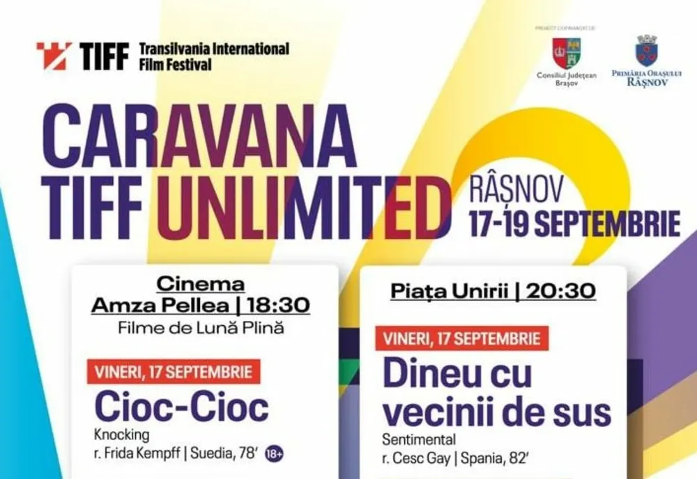 Caravana “TIFF UNLIMITED”, în weekend, la Râșnov!