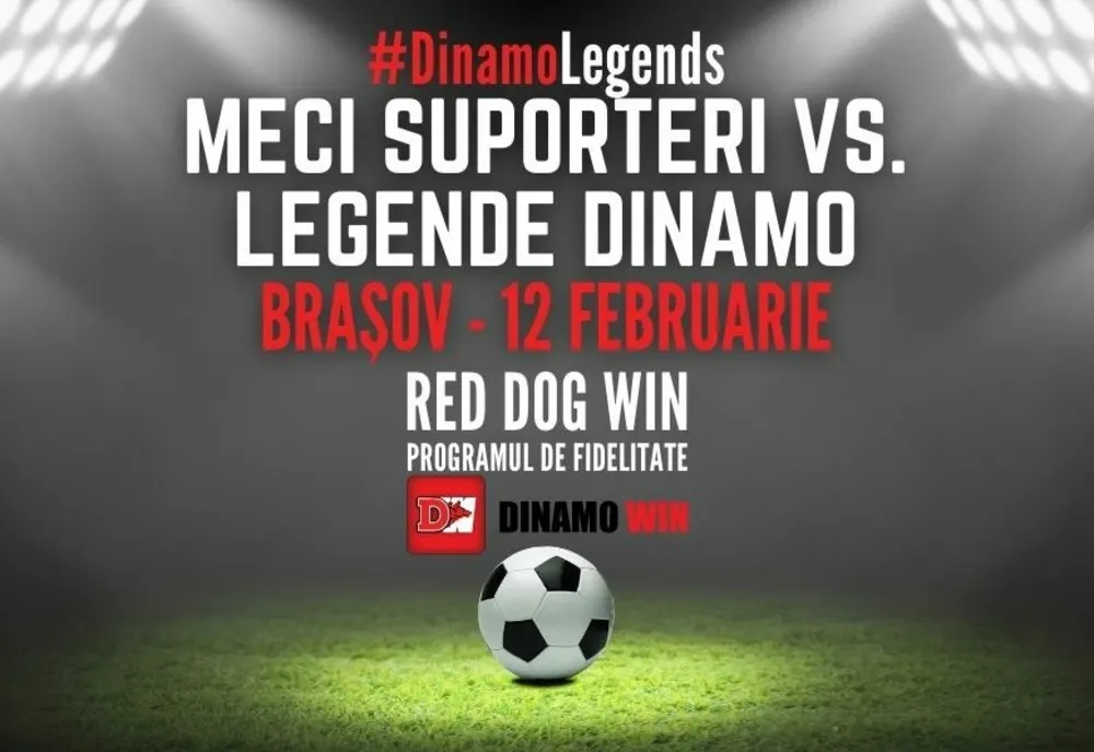 Legendele lui Dinamo vin la Brașov pentru un meci cu fanii
