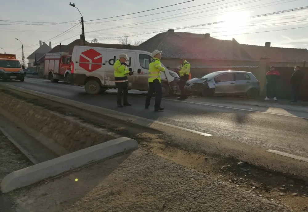 Trafic complet blocat la intrarea în Prejmer!