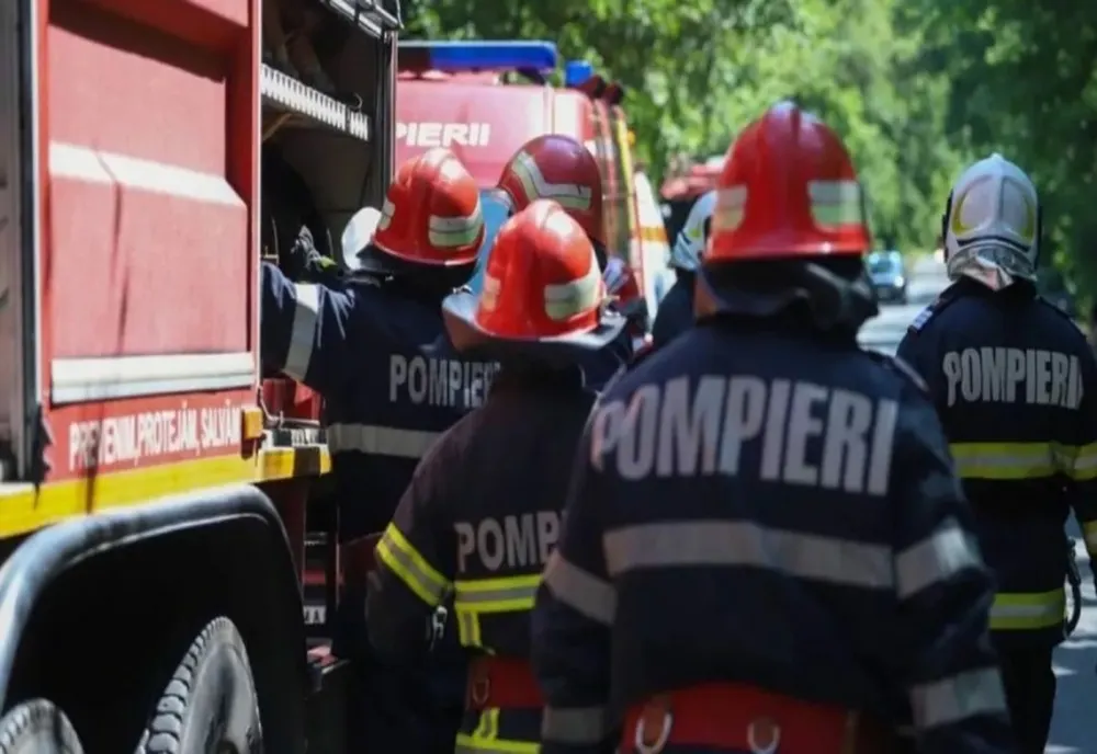 Casă în flăcări, la Săcele