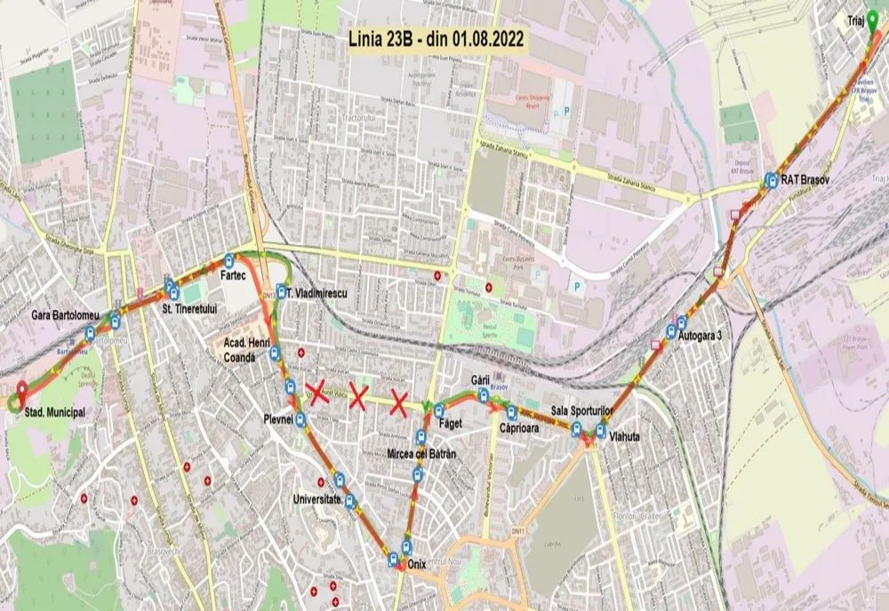 RATBV anunță modificări în traseul de circulație al unei linii de transport în comun