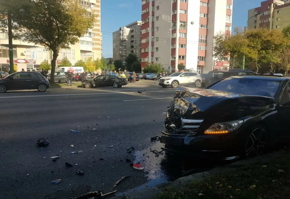 Accident rutier pe bulevardul Alexandru Vlahuță din Brașov!