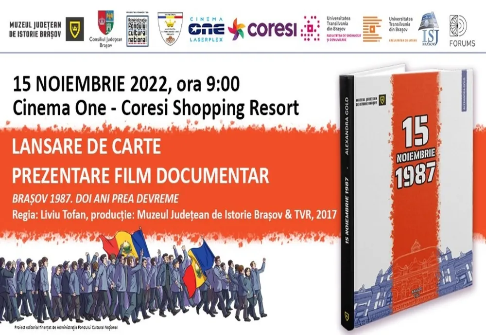 La 35 de ani de la revolta anticomunistă de la Brașov, Muzeul Județean de Istorie Brașov onorează memoria eroilor noștri cu o nouă apariție editorială
