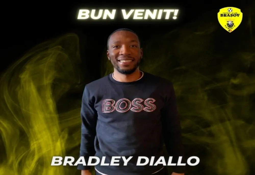 Fundaşul central Bradley Diallo a semnat cu FC Braşov