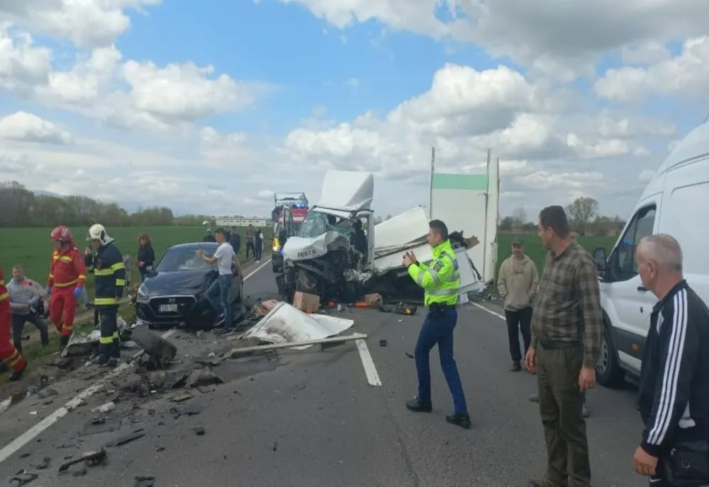 GRAV accident rutier pe DN1, spre Făgăraș! Traficul este BLOCAT