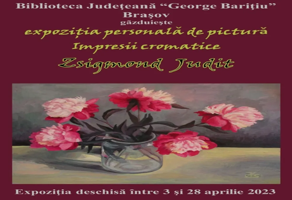 Expoziția artistei Zsigmond Judit, în aprilie, la Biblioteca Județeană din Brașov