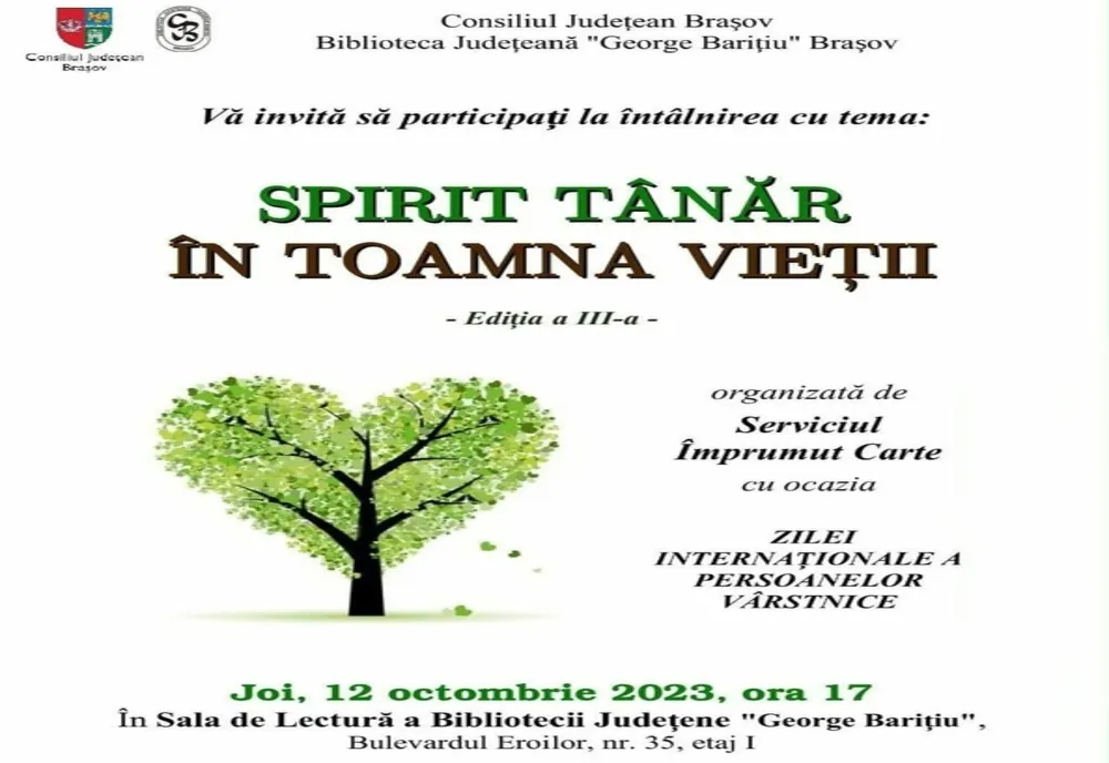 Eveniment dedicat persoanelor vârstnice, la Biblioteca Județeană din Brașov