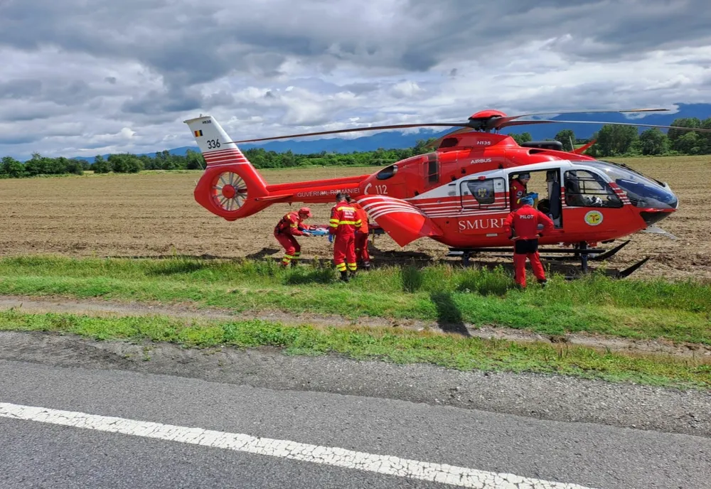 Trafic blocat pe DN1, în județul Brașov, din cauza unui accident rutier