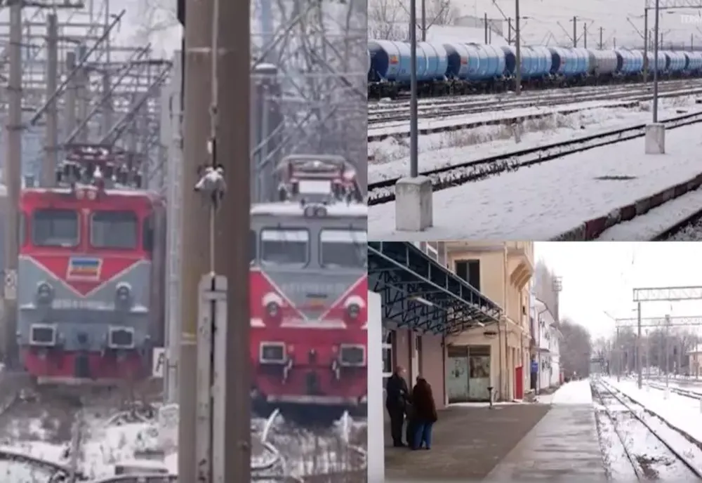 Haos în gări. Ninsoarea a blocat circulația feroviară. Călătorii așteaptă ore întregi în ger -VIDEO