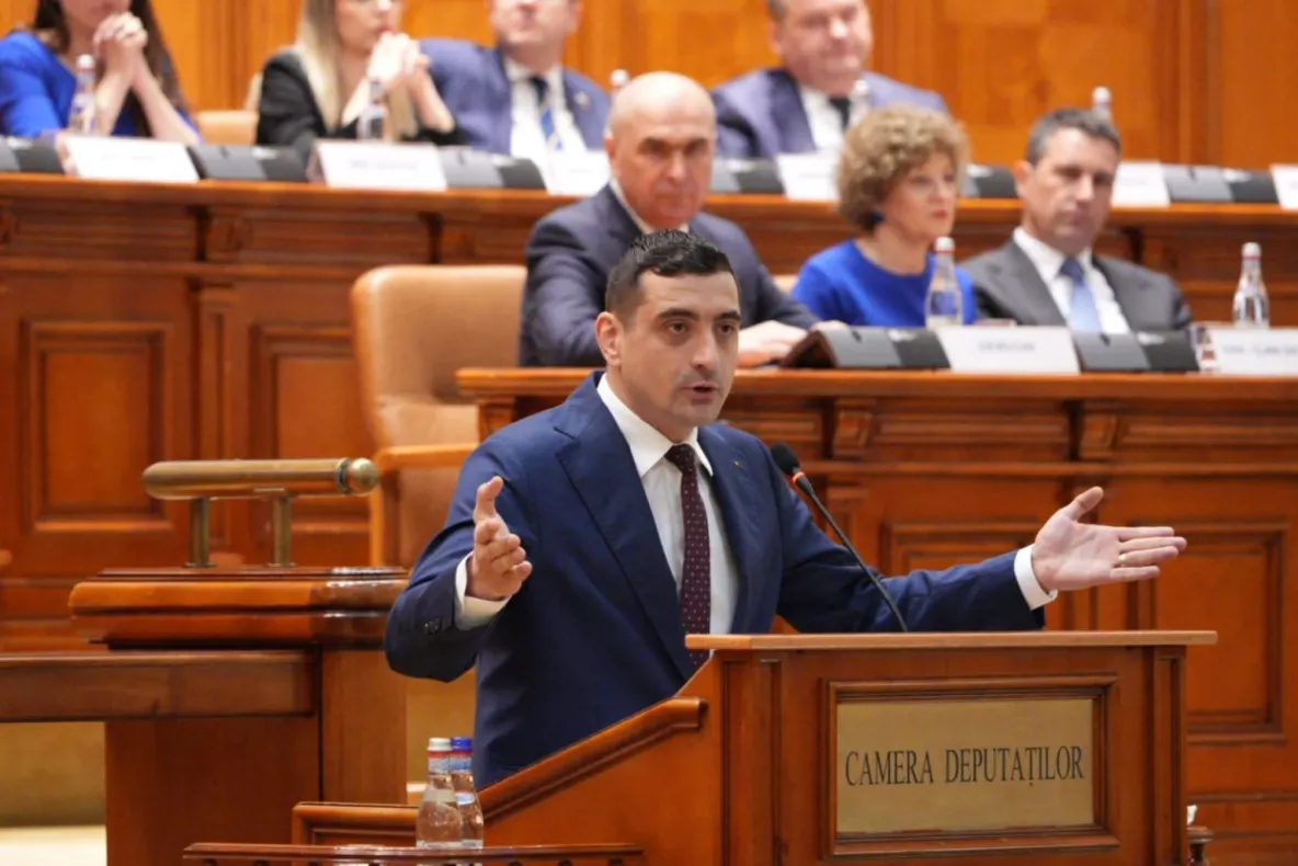 George Simion a acuzat „35 de ani de trădare” și a BOICOTAT ședința de învestitură a lui Veștea. Deputații AUR au părăsit sala în masă!