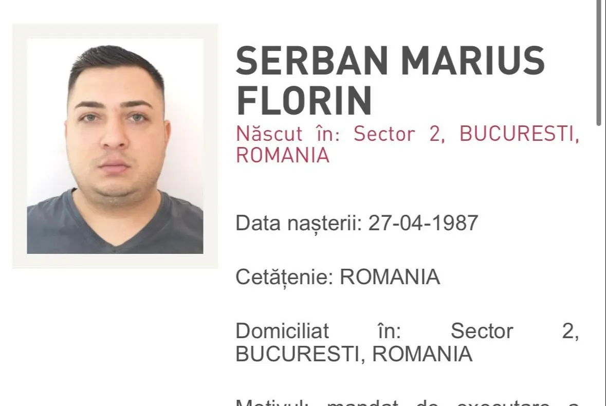 Fugar căutat de aproape patru ani, capturat în București. Avea de executat peste 18 ani de închisoare