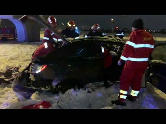 VIDEO Accident rutier cu patru victime