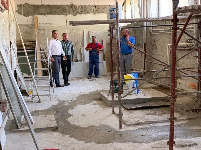 FOTO Stadiul lucrărilor de reabilitare la Spitalul Clinic de Urgență pentru Copii