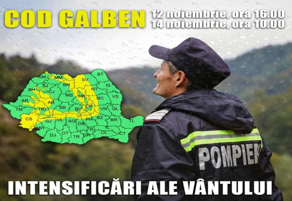 COD GALBEN de vânt puternic!