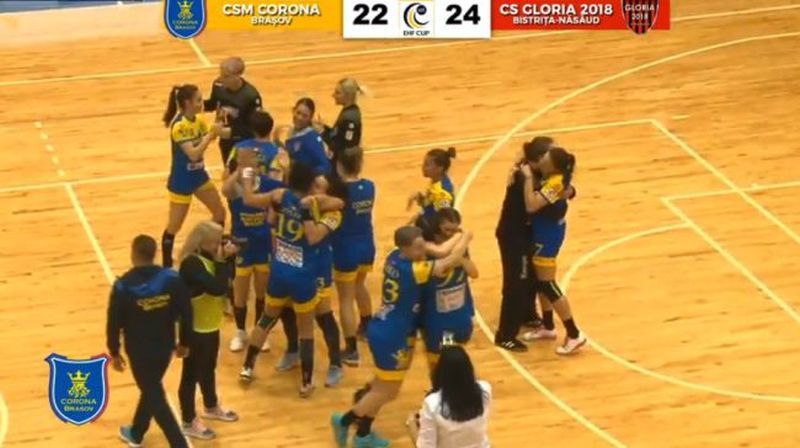 Corona Brașov, calificare dramatică în grupele Cupei EHF!