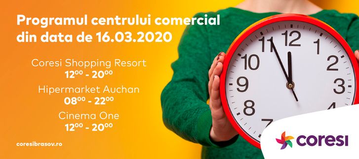 Program mai scurt, la Coresi!