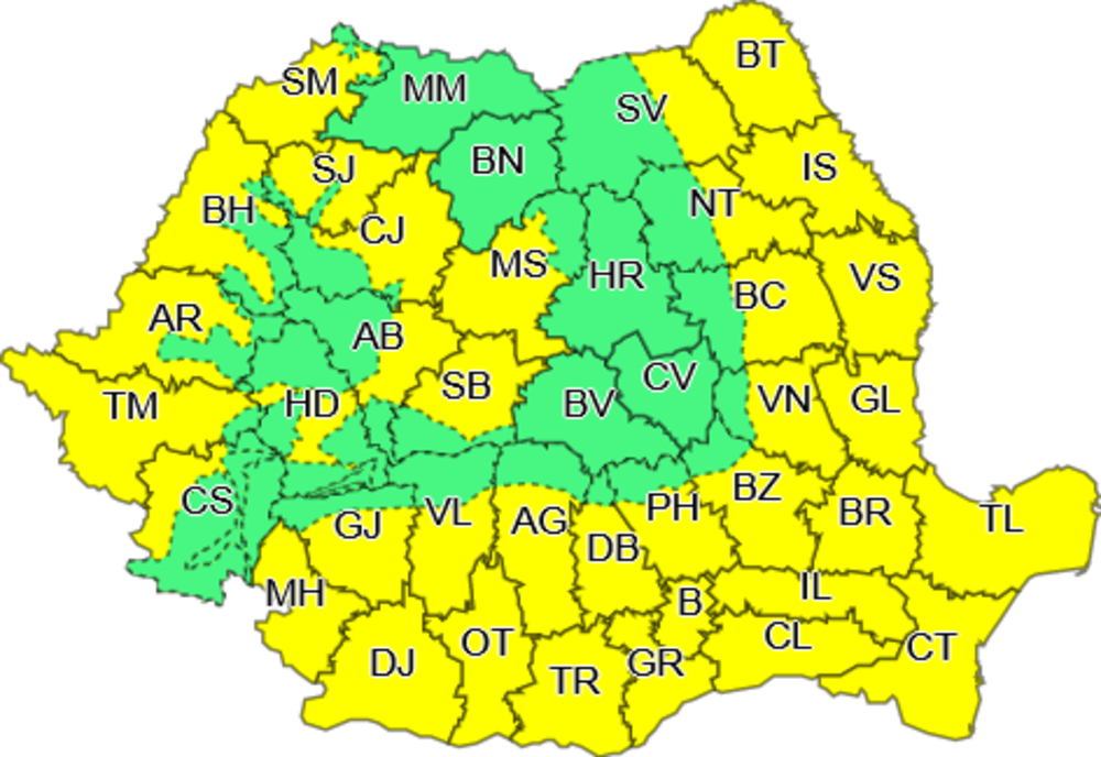 Weekend canicular în majoritatea regiunilor ţării