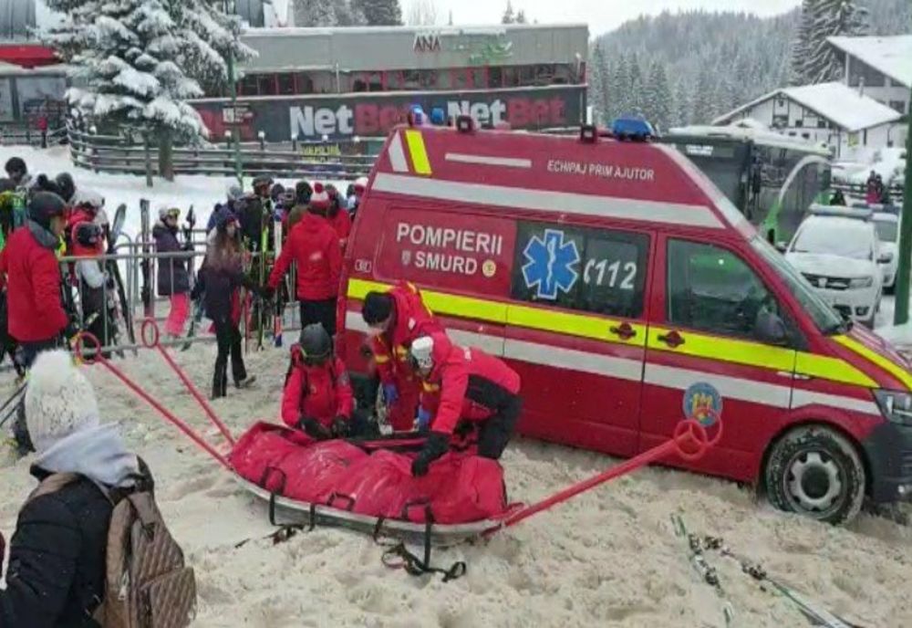 Accident grav pe o pârtie din Poiana Brașov! Schiul i-a secționat genunchiul