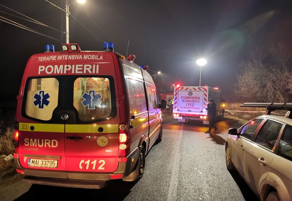 Accident cu victimă încarcerată, la Făgăraș