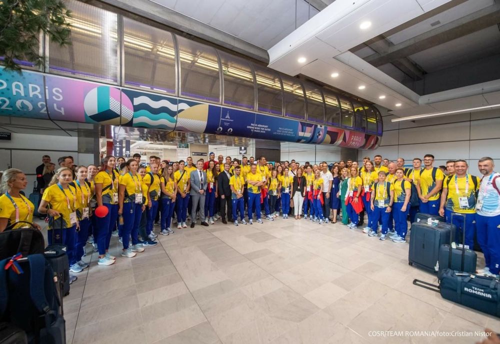 JOCURILE OLIMPICE 2024: ECHIPA OLIMPICĂ A ROMÂNIEI A AJUNS ÎN FRANȚA