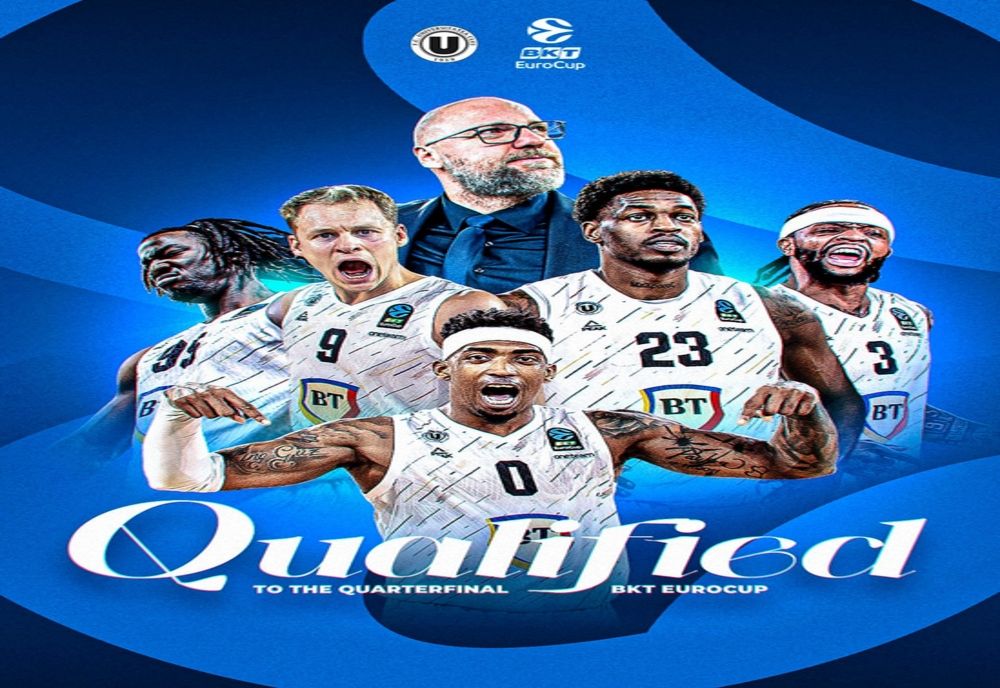 BASCHET: U-BT CLUJ-NAPOCA S-A CALIFICAT ÎN SFERTURILE EUROCUP
