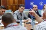 O delegație a oierilor protestatari, primită la Palatul Victoria