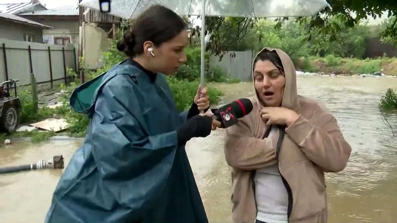Inundații puternice în Ploiești, după ploile torențiale