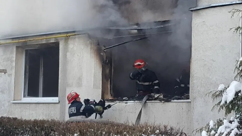 incendiu apartament