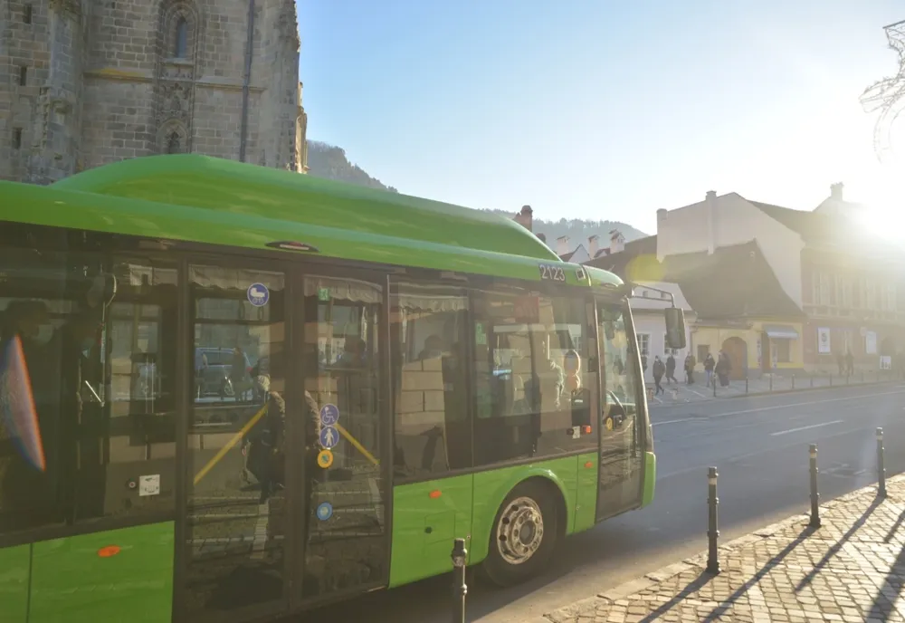 VIDEO Premieră națională, la Brașov! Sistem avansat de asistență pentru autobuzele electrice