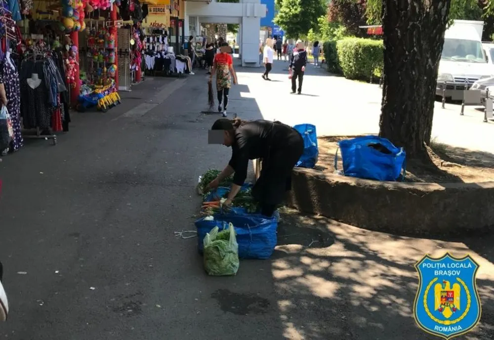 Vânzătorii ilegali din Brașov, amendați de Poliția Locală, în iunie, cu peste 150.000 de lei