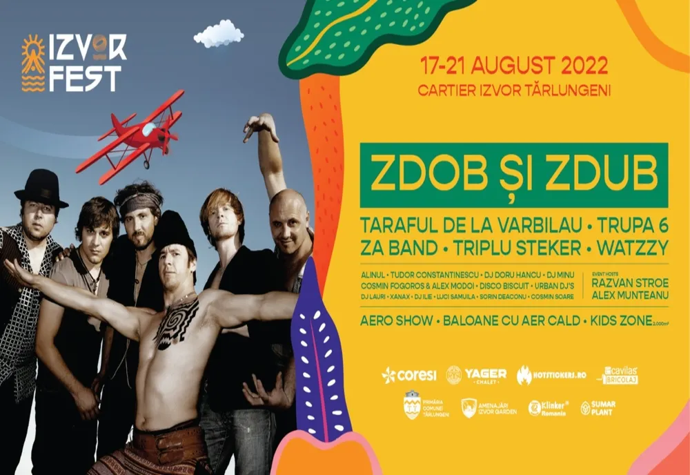 Concert Zdob și Zdub, în august, la Izvor Fest
