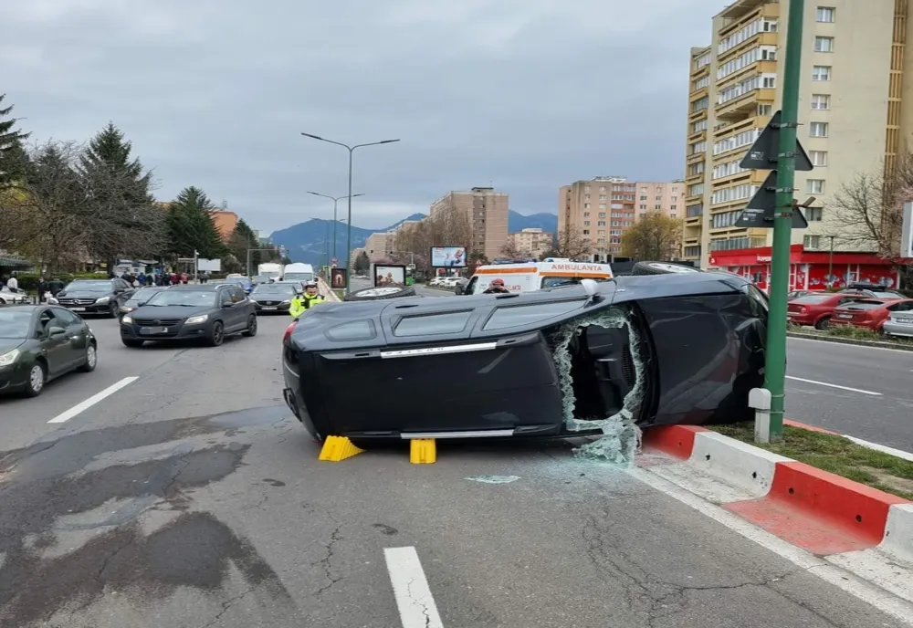 Accident pe Calea Bucureşti din municipiul Braşov