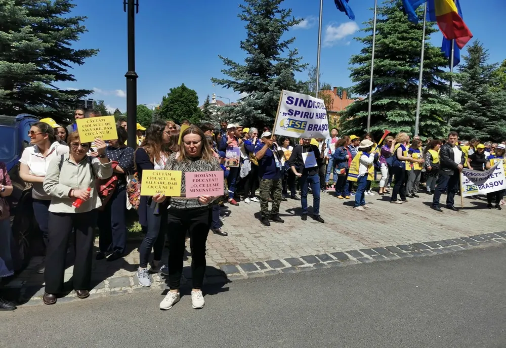 VIDEO Lider de sindicat din Brașov acuzat de profesori: "Cadrelor didactice li s-a recomandat să nu facă grevă"