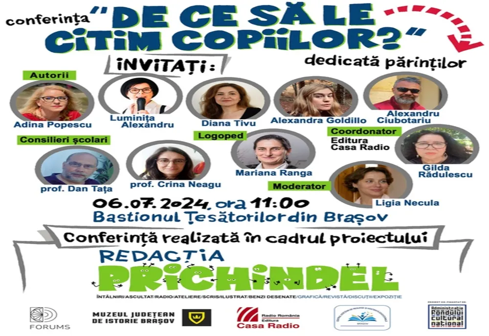 De ce este bine să le citim copiilor? Aflați la Bastionul Țesătorilor