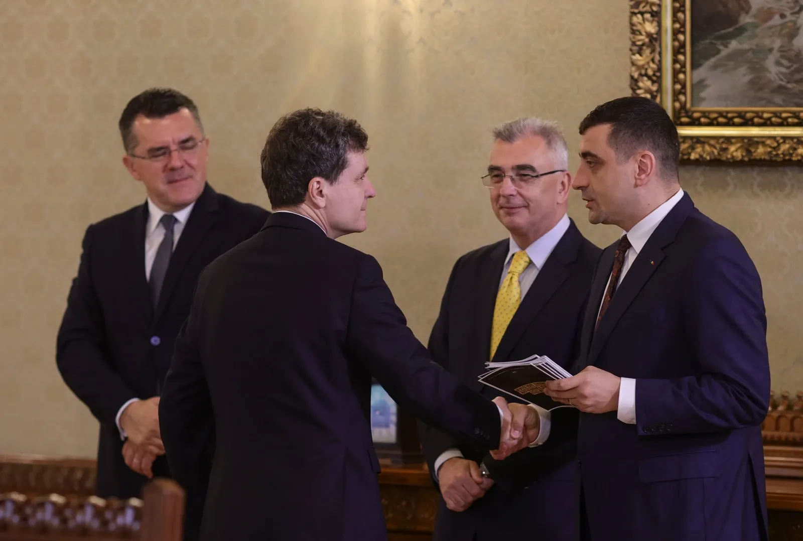 Nicușor Dan și George Simion