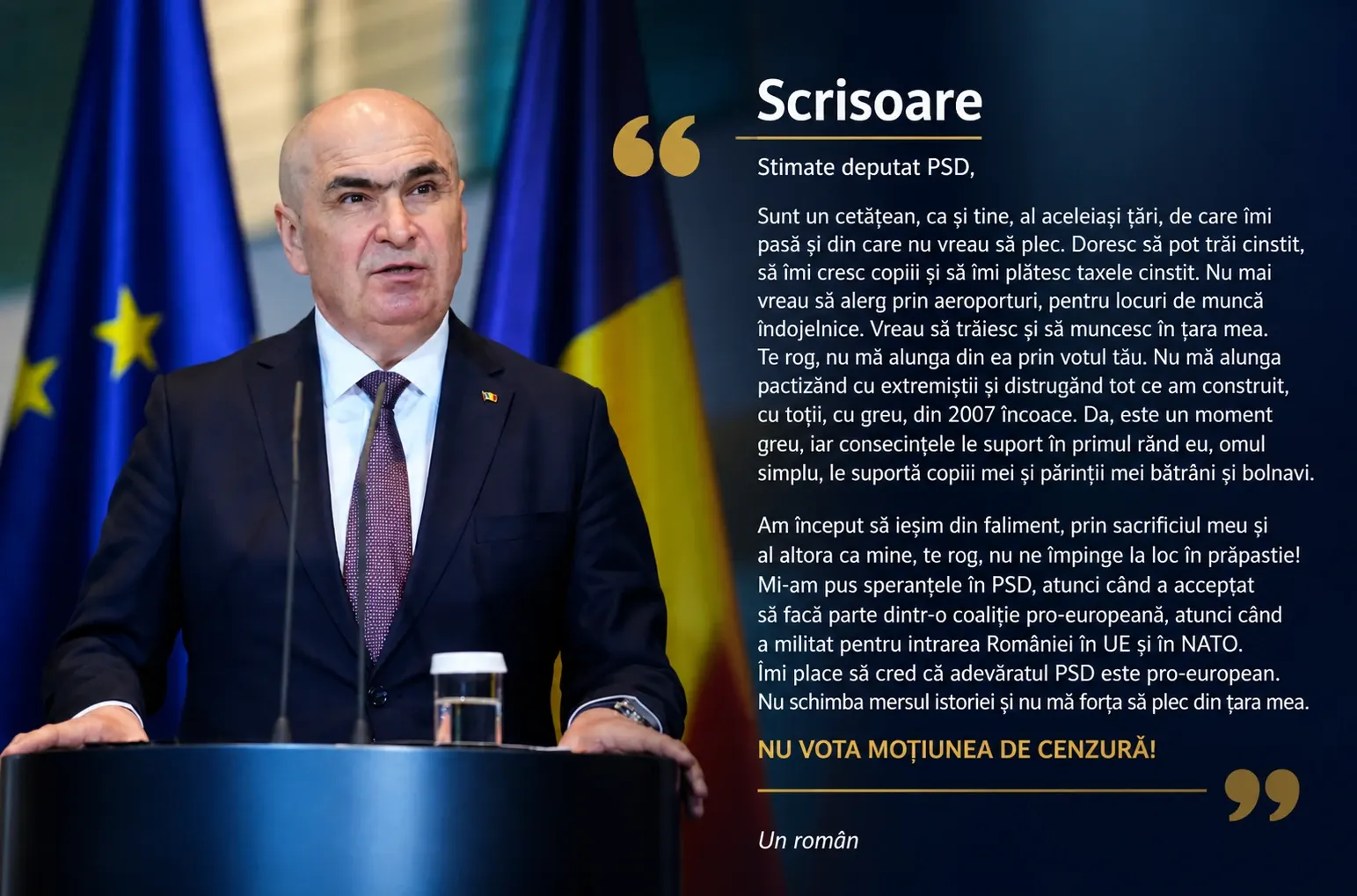Mesaje de susținere pentru Ilie Bolojan