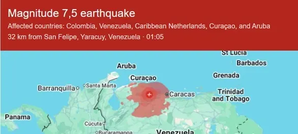 Cutremur în Venezuela