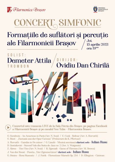 Filarmonica Brasov - Formaţiile de suflători &amp; Demeter Atilla - 15 afis