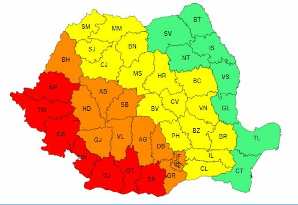 ANM: COD ROȘU DE CANICULĂ